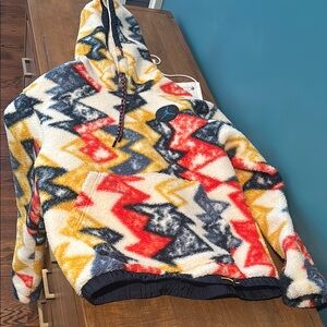 Colorful Zigzag Pattern Hoodie